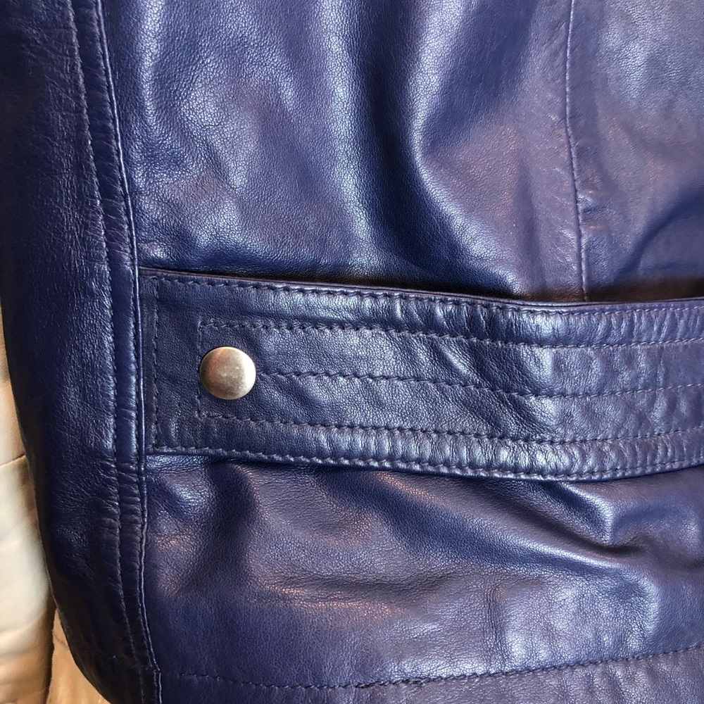 Vintage Cache Moto Leather Jacket - image 8